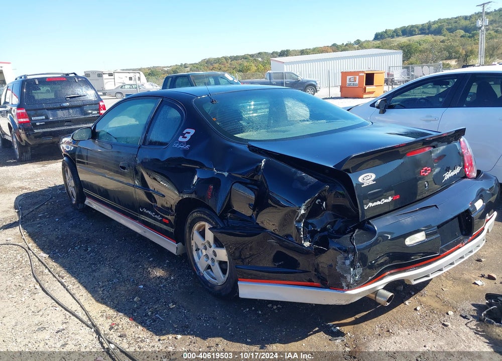2002 CHEVROLET MONTE CARLO SS VIN: 2G1WX15K929206506