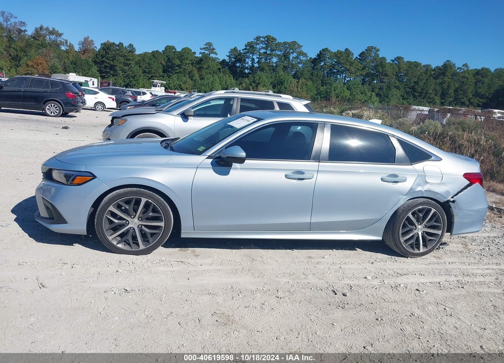 2022 HONDA CIVIC TOURING VIN: 2HGFE1F96NH321696
