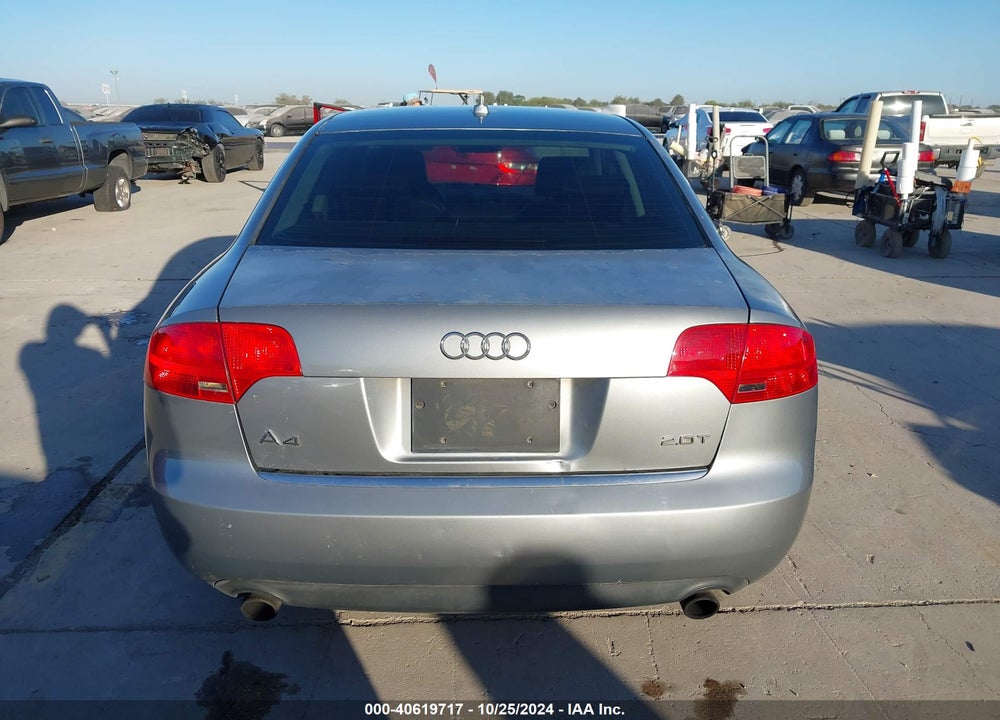 2007 AUDI A4 VIN: WAUAF78E27A148244