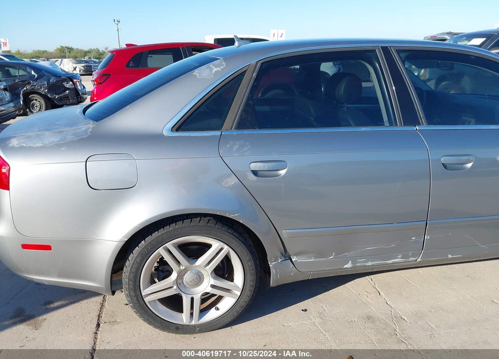 2007 AUDI A4 VIN: WAUAF78E27A148244