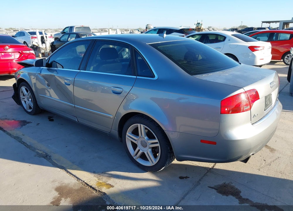 2007 AUDI A4 VIN: WAUAF78E27A148244