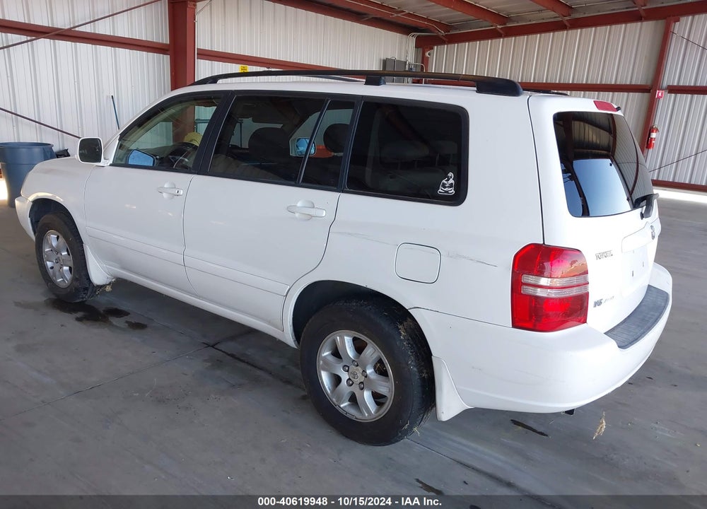 2003 TOYOTA HIGHLANDER V6 VIN: JTEHF21A630122107