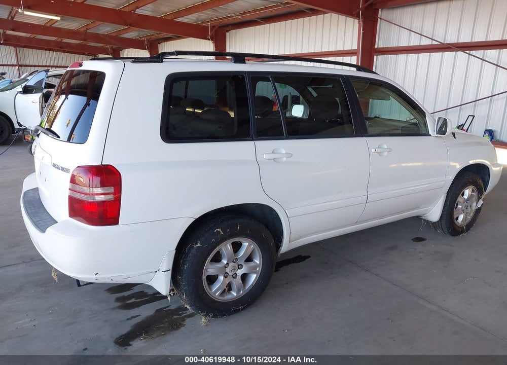 2003 TOYOTA HIGHLANDER V6 VIN: JTEHF21A630122107