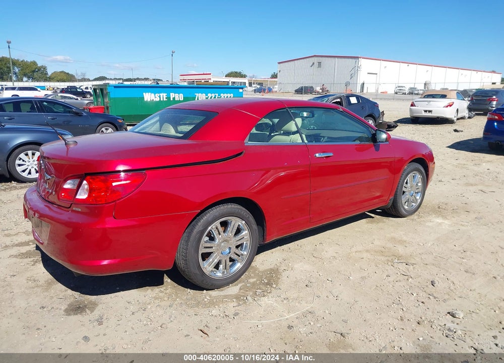 2008 CHRYSLER SEBRING LIMITED VIN: 1C3LC65M18N197203