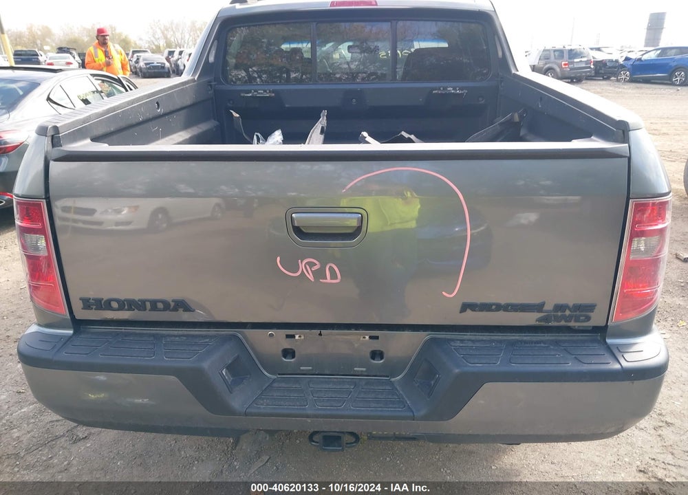 2009 HONDA RIDGELINE RTL VIN: 5FPYK16519B102290