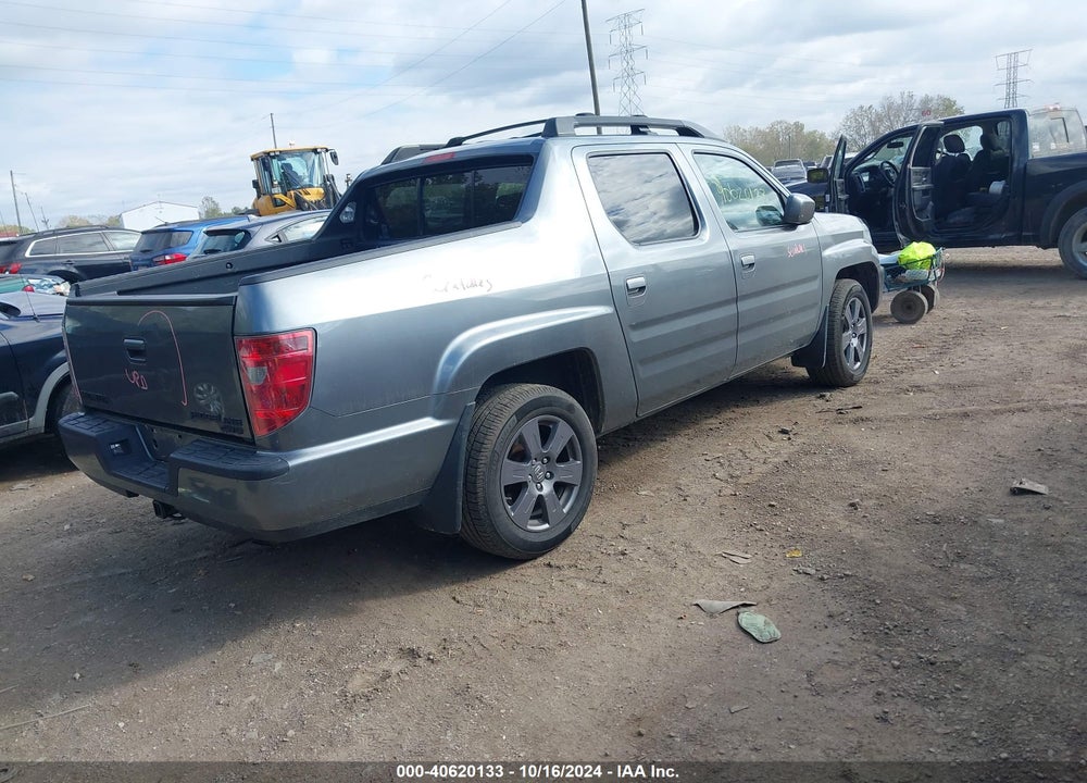 2009 HONDA RIDGELINE RTL VIN: 5FPYK16519B102290