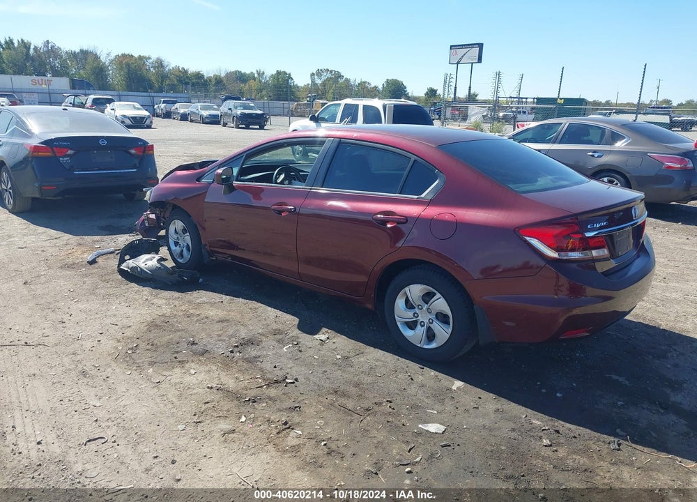 2014 HONDA CIVIC LX VIN: 19XFB2F52EE008814
