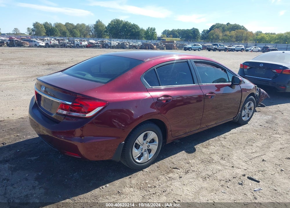 2014 HONDA CIVIC LX VIN: 19XFB2F52EE008814