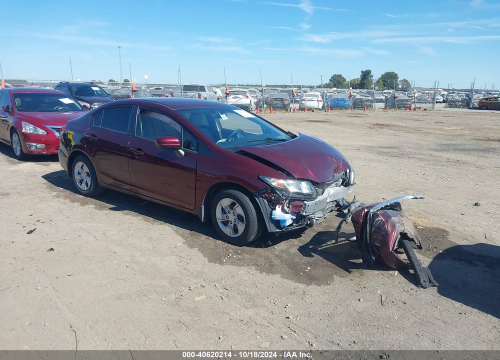 2014 HONDA CIVIC LX VIN: 19XFB2F52EE008814