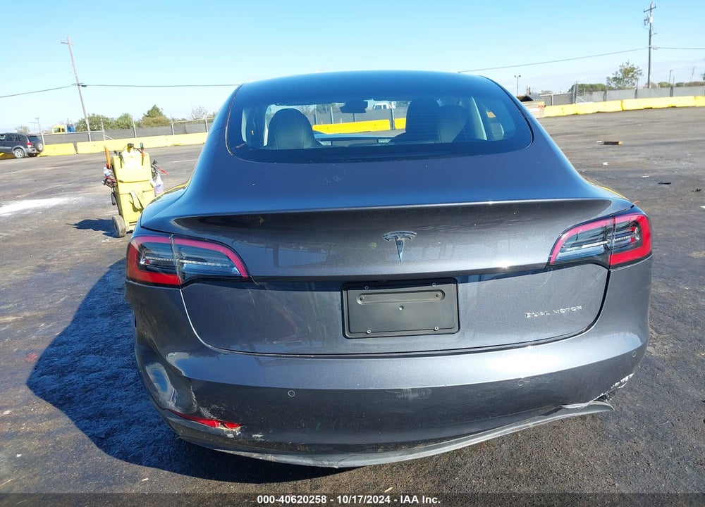 2022 TESLA MODEL 3 LONG RANGE DUAL MOTOR ALL-WHEEL DRIVE VIN: 5YJ3E1EB3NF249769