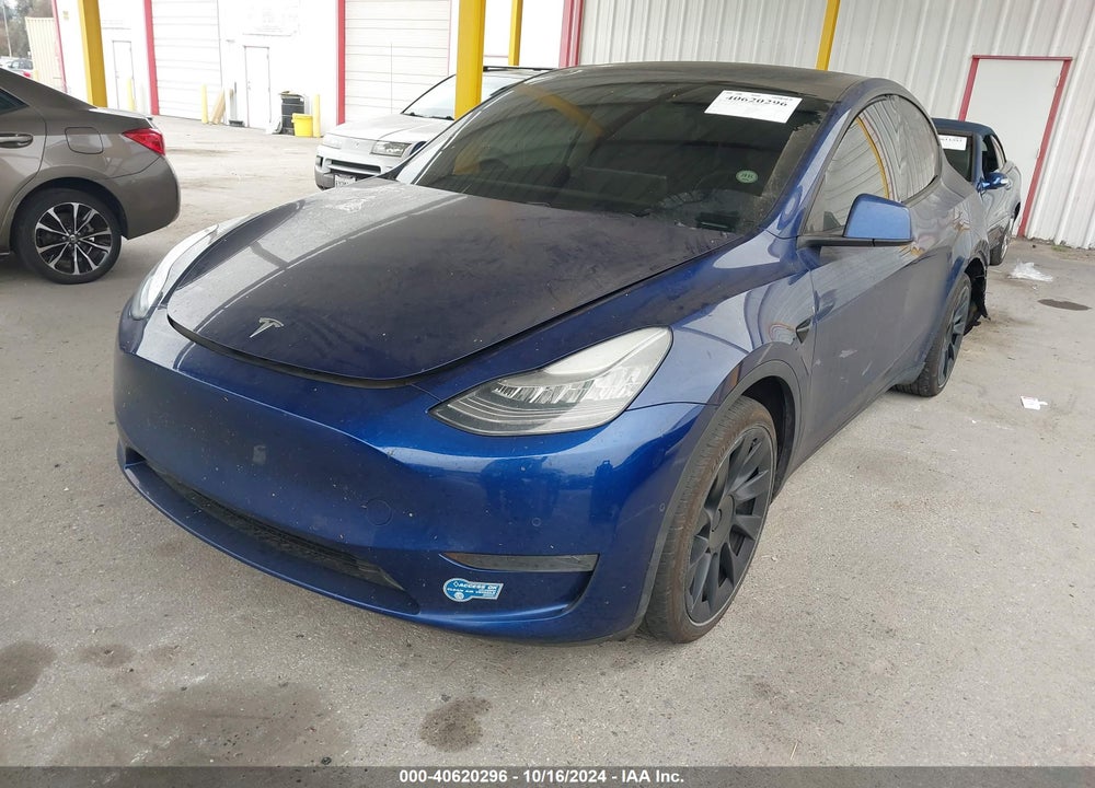 2021 TESLA MODEL Y LONG RANGE DUAL MOTOR ALL-WHEEL DRIVE VIN: 5YJYGDEE2MF070732
