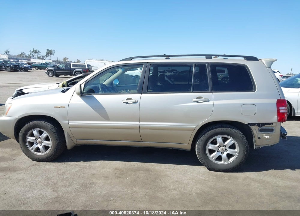 2002 TOYOTA HIGHLANDER LIMITED V6 VIN: JTEGF21A820069274