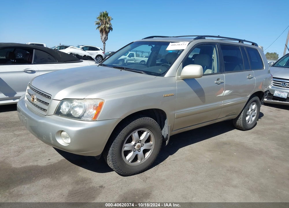 2002 TOYOTA HIGHLANDER LIMITED V6 VIN: JTEGF21A820069274