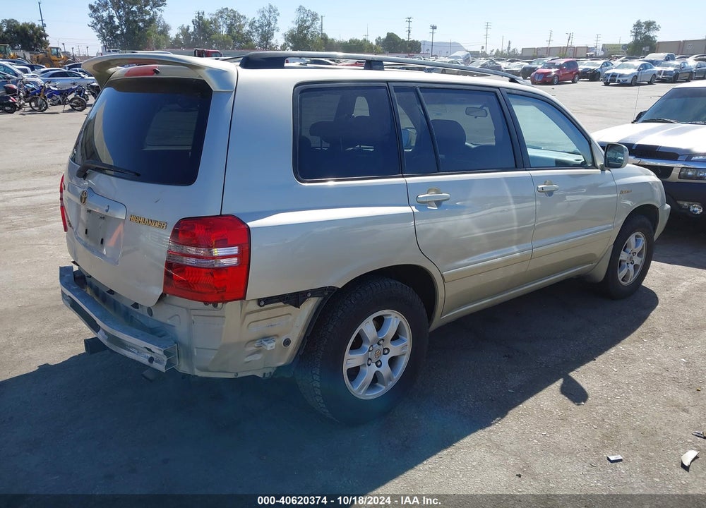 2002 TOYOTA HIGHLANDER LIMITED V6 VIN: JTEGF21A820069274