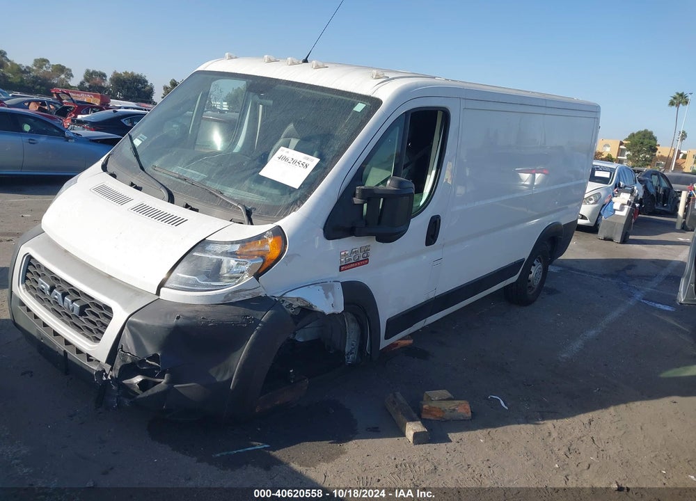 2021 RAM PROMASTER 1500 LOW ROOF 136 WB VIN: 3C6LRVAG3ME577766