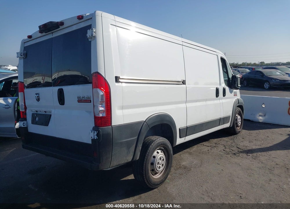 2021 RAM PROMASTER 1500 LOW ROOF 136 WB VIN: 3C6LRVAG3ME577766
