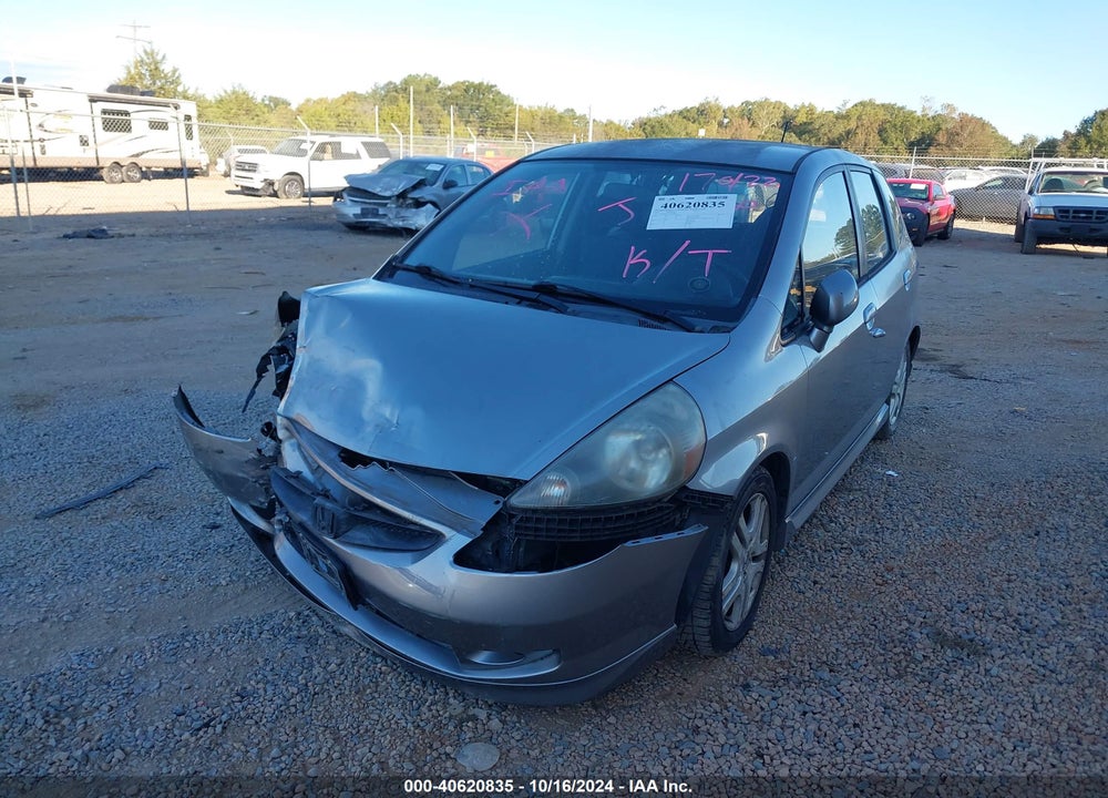 2007 HONDA FIT SPORT VIN: JHMGD38647S023680