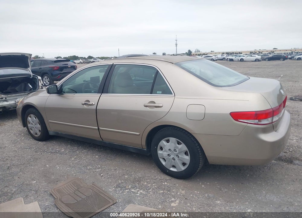 2003 HONDA ACCORD 2.4 LX VIN: 1HGCM56393A067602