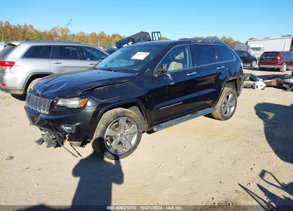 2014 JEEP GRAND CHEROKEE OVERLAND VIN: 1C4RJFCG8EC122613