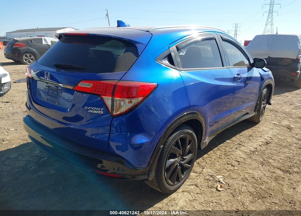 2022 HONDA HR-V AWD SPORT VIN: 3CZRU6H10NM767048