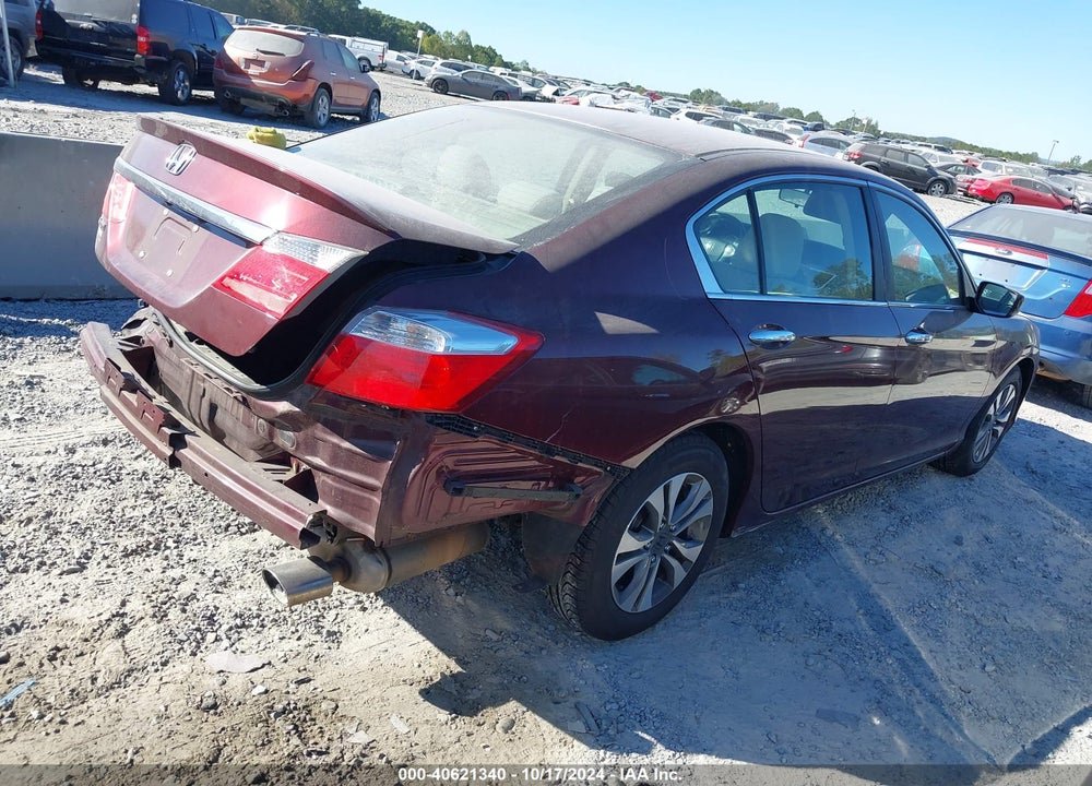 2013 HONDA ACCORD LX VIN: 1HGCR2F36DA045834