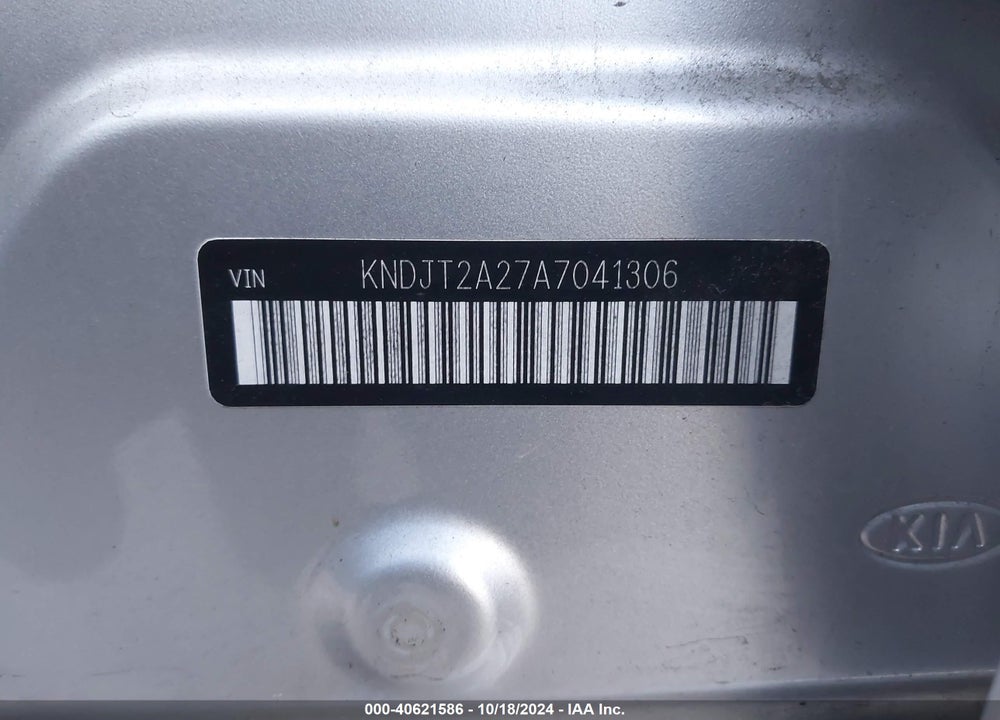 2010 KIA SOUL VIN: KNDJT2A27A7041306