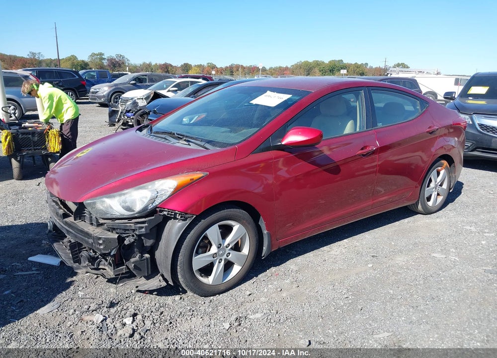 2013 HYUNDAI ELANTRA GLS VIN: 5NPDH4AEXDH326196