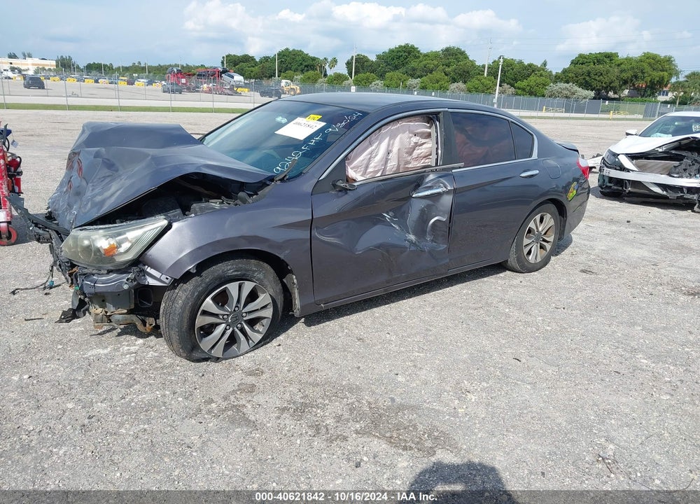 2013 HONDA ACCORD LX VIN: 1HGCR2F30DA129292