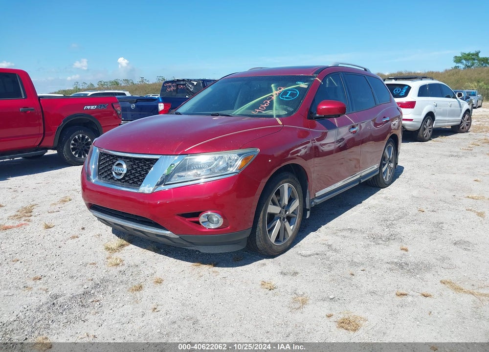 2015 PATHFINDER NISSAN  PLATINUM VIN: 5N1AR2MN8FC693527