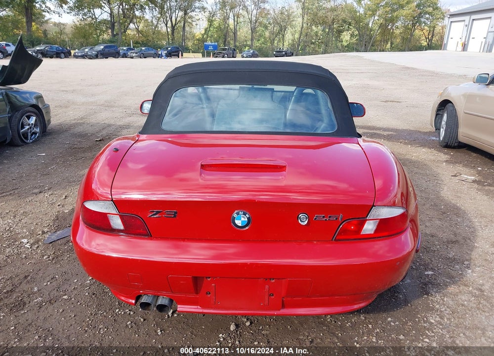 2002 BMW Z3 2.5I VIN: 4USCN33492LM06949