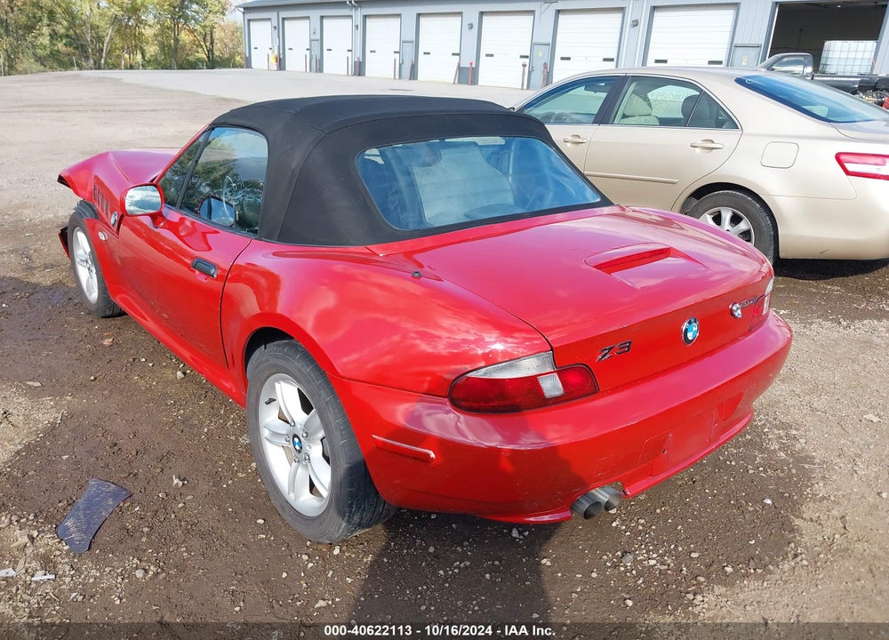 2002 BMW Z3 2.5I VIN: 4USCN33492LM06949