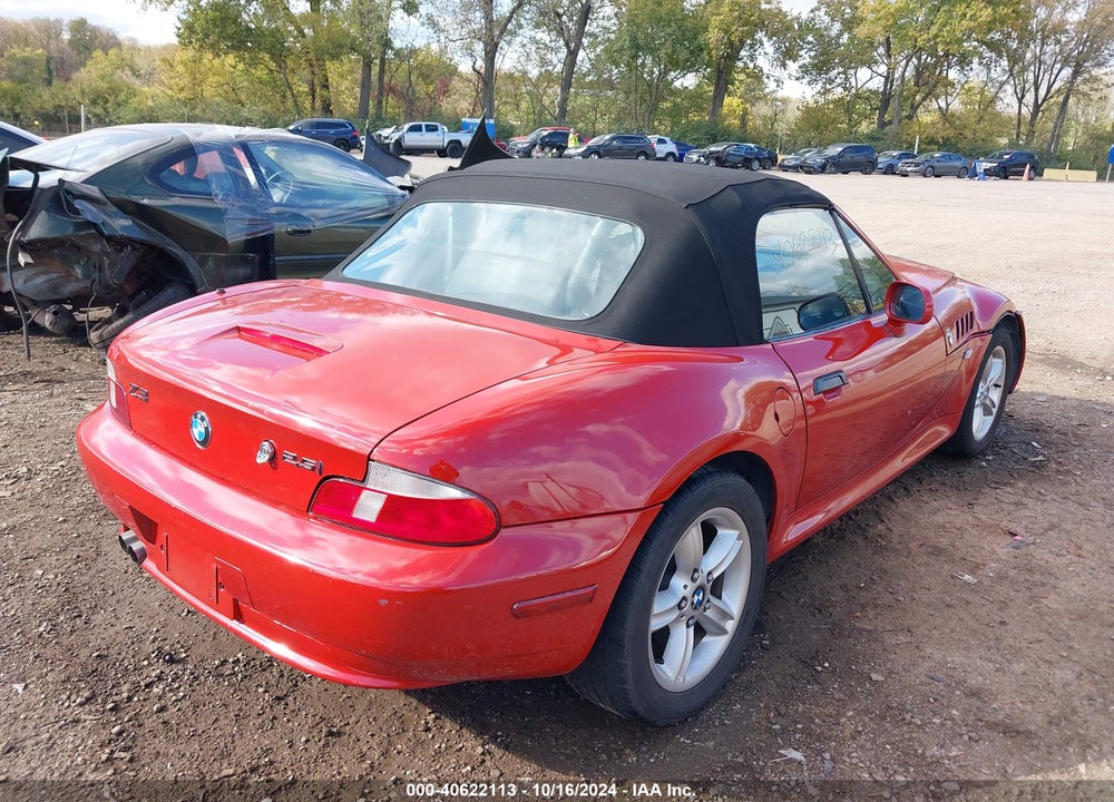 2002 BMW Z3 2.5I VIN: 4USCN33492LM06949