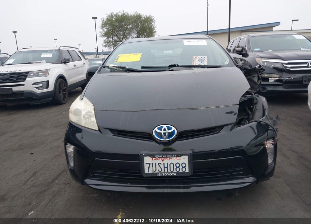 2013 TOYOTA PRIUS THREE VIN: JTDKN3DU5D0352540