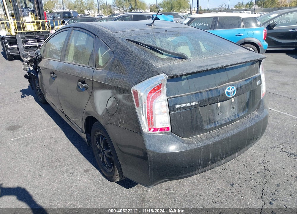 2013 TOYOTA PRIUS THREE VIN: JTDKN3DU5D0352540