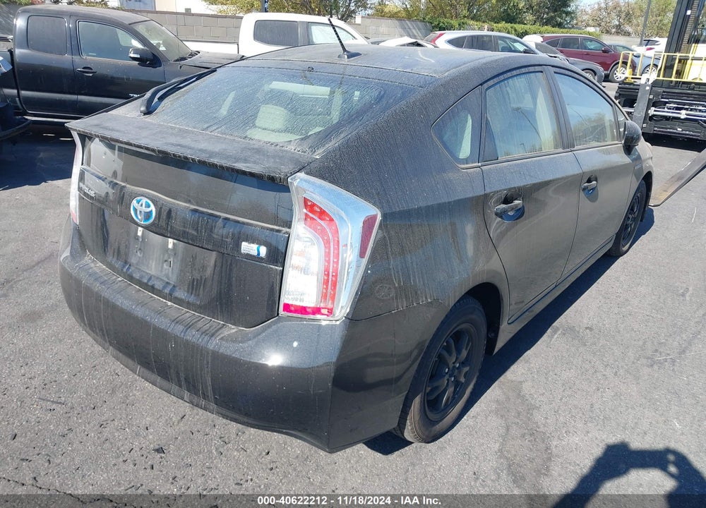 2013 TOYOTA PRIUS THREE VIN: JTDKN3DU5D0352540
