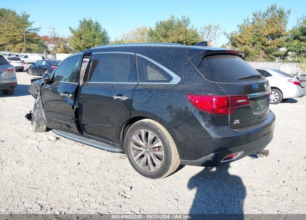 2014 ACURA MDX TECHNOLOGY PACKAGE VIN: 5FRYD4H45EB021052