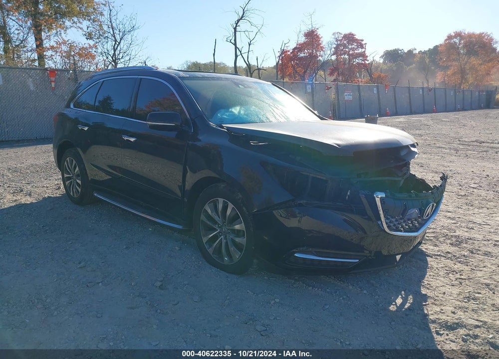 2014 ACURA MDX TECHNOLOGY PACKAGE VIN: 5FRYD4H45EB021052