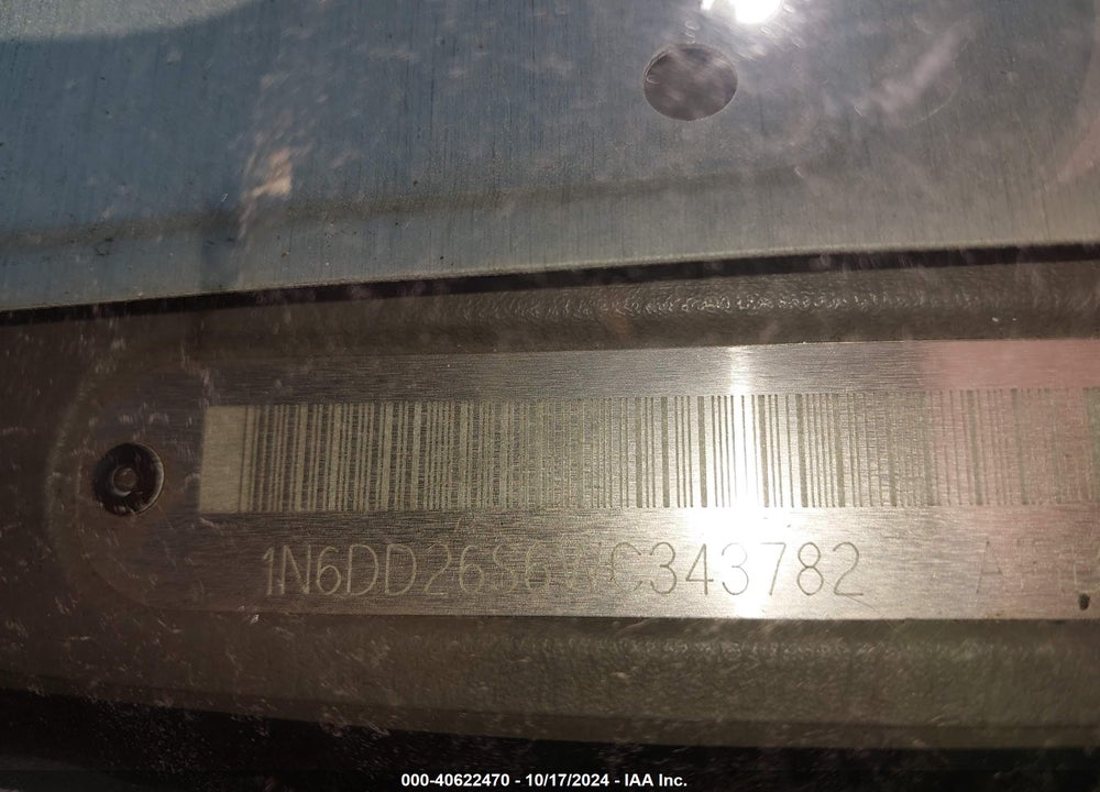 1998 NISSAN FRONTIER SE/XE VIN: 1N6DD26S6WC343782