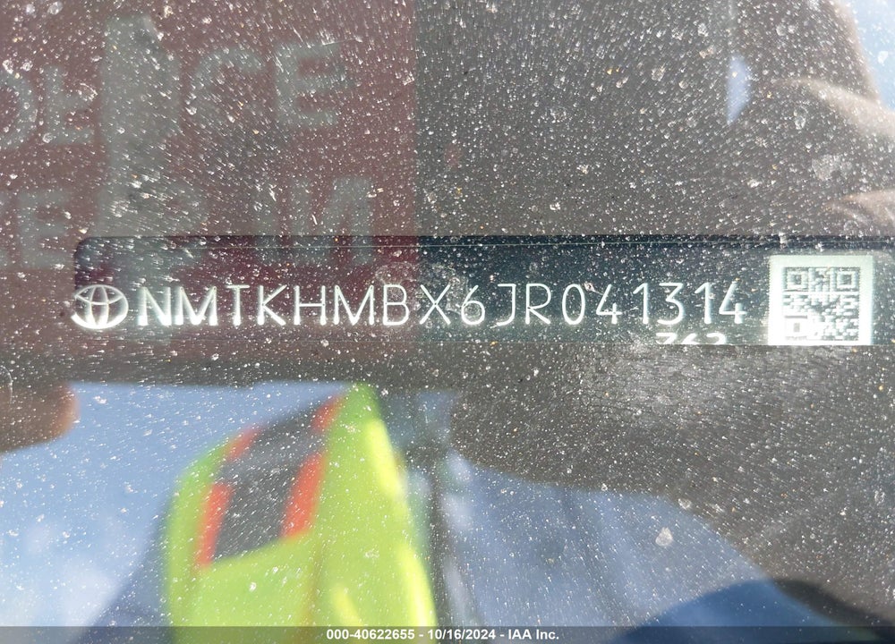 2018 TOYOTA C-HR XLE PREMIUM VIN: NMTKHMBX6JR041314