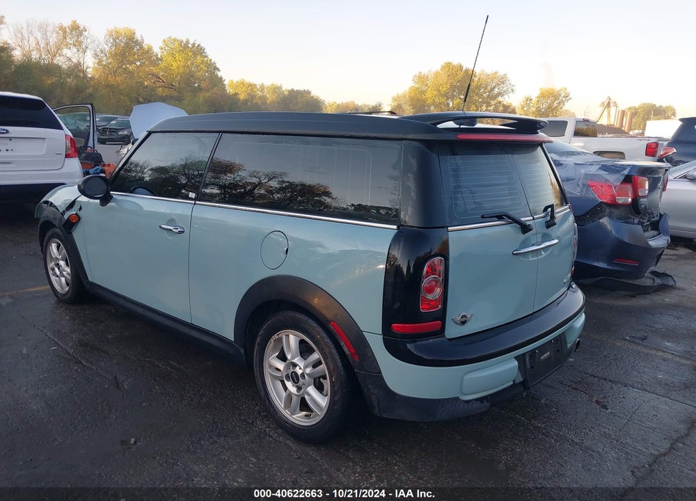 2012 MINI COOPER CLUBMAN VIN: WMWZF3C55CT190506