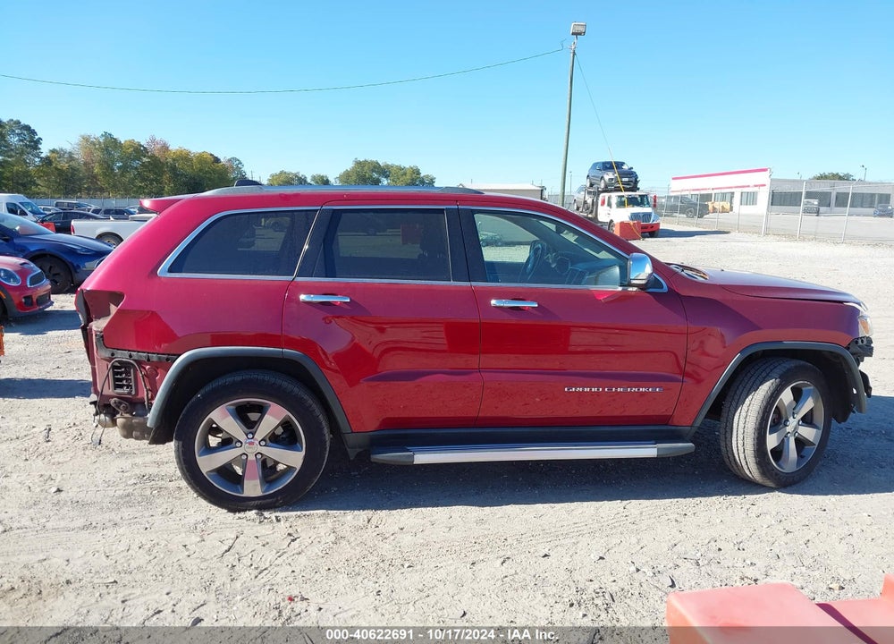 2014 JEEP GRAND CHEROKEE LIMITED VIN: 1C4RJFBG0EC119397