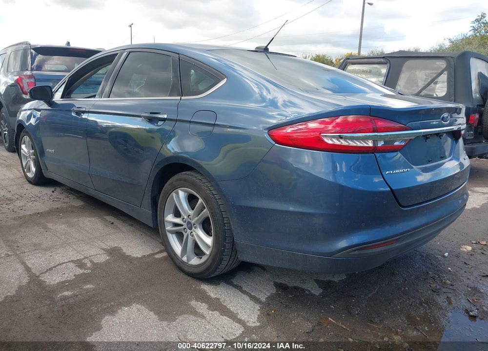 2018 FORD FUSION HYBRID SE VIN: 3FA6P0LU0JR221058