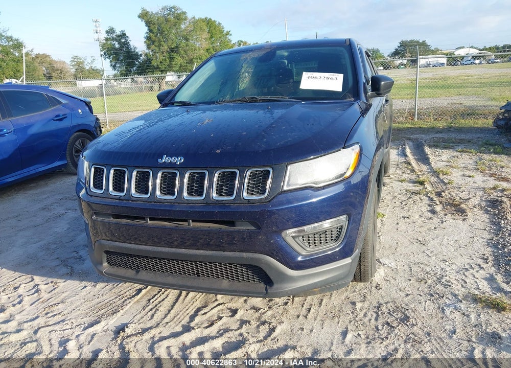 2018 JEEP COMPASS SPORT FWD VIN: 3C4NJCAB1JT411688