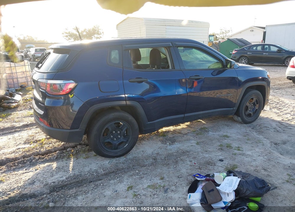 2018 JEEP COMPASS SPORT FWD VIN: 3C4NJCAB1JT411688