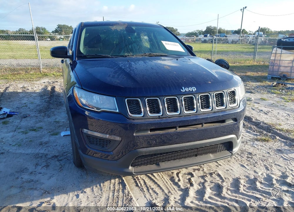 2018 JEEP COMPASS SPORT FWD VIN: 3C4NJCAB1JT411688