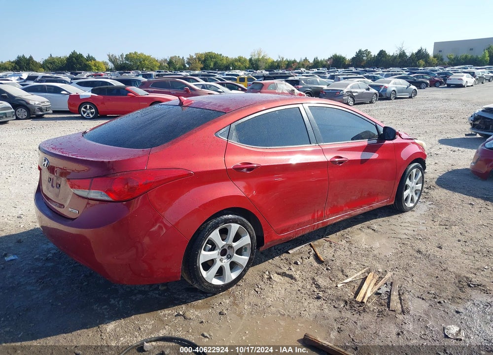 2012 HYUNDAI ELANTRA LIMITED (ULSAN PLANT) VIN: KMHDH4AE7CU453505