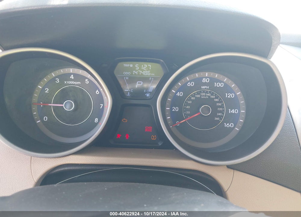 2012 HYUNDAI ELANTRA LIMITED (ULSAN PLANT) VIN: KMHDH4AE7CU453505