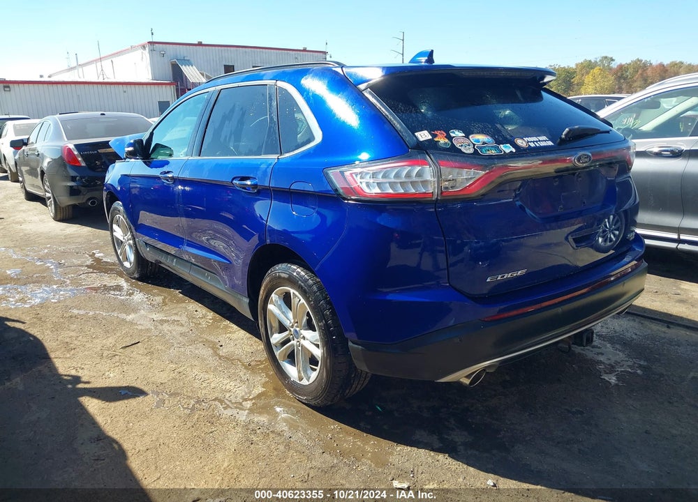 2015 FORD EDGE SEL VIN: 2FMTK4J84FBB33883
