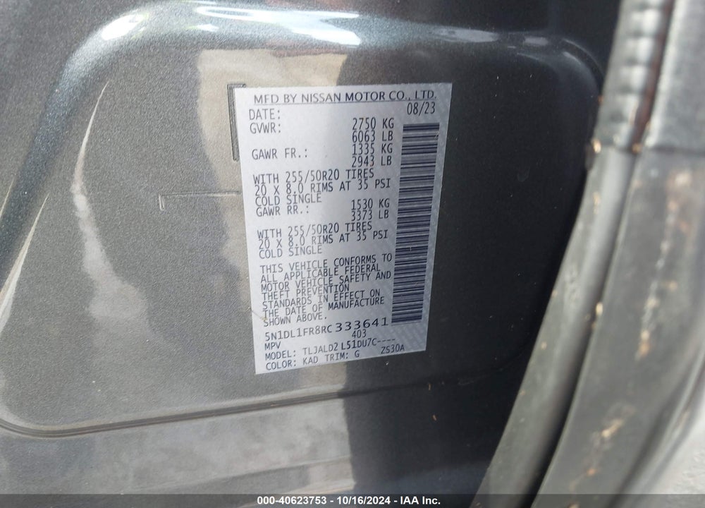 2024 INFINITI QX60 LUXE VIN: 5N1DL1FR8RC333641
