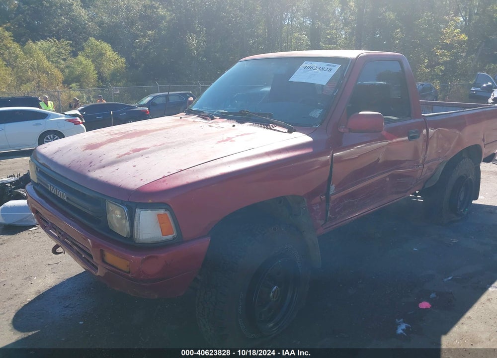 1990 TOYOTA PICKUP 1/2 TON SHT WHEELBASE DLX VIN: JT4RN01P8L7018343